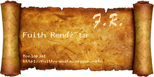 Fuith Renáta névjegykártya