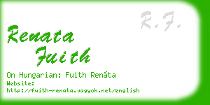 renata fuith business card