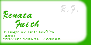 renata fuith business card
